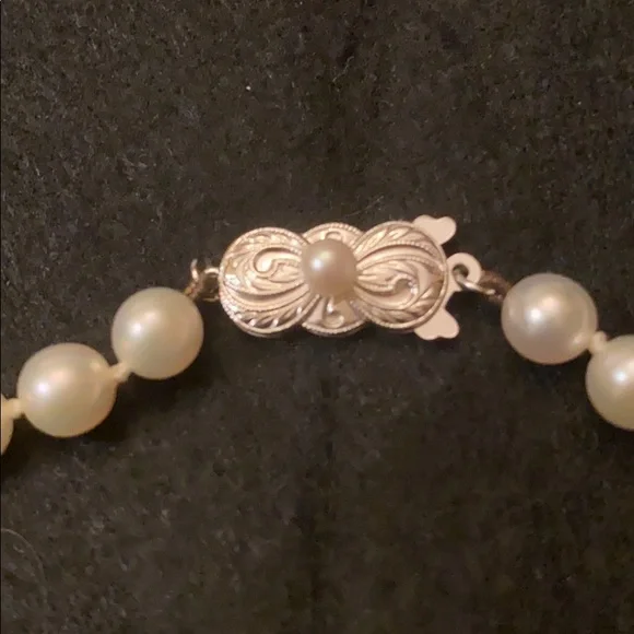 AUTH 1980s MIKIMOTO AKOYA CULTURED PEARL NECKLACE LANE CRAWFORD NECKLACE - Picture 8 of 17